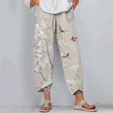 Floral Print Loose Casual Pants