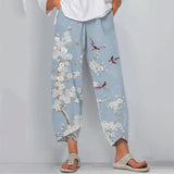 Floral Print Loose Casual Pants