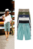 Color Plus Size Pockets Beach Wear Casual Shorts