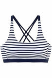 Striped Print Two Piece Bikini