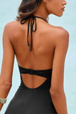 Halter Hollow One Piece