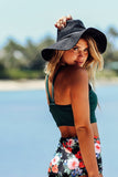 High Rise Print Halter Bikini
