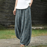 Women'S Japanese Totem Loose Casual Pants