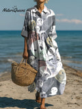 Women's Ghost Art Casual Print Dress