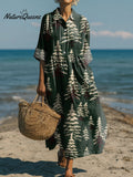 Women's Christmas Tree Print Art Print Dress