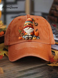 Autumn  Dwarf Pumpkin Art  Print Casual Hats