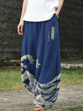 Women's Apray Japanese Art Loose Casual Pants
