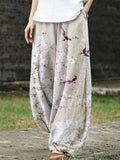 Floral Print Casual Loose Pants