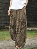 Women's Floral Art Loose Casual Pants