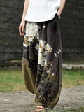 Japanese Art Print Wide Leg Pants