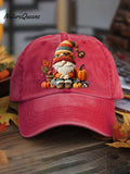 Autumn  Dwarf Pumpkin Art  Print Casual Hats