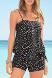 Polka Dot Print Tankini Set